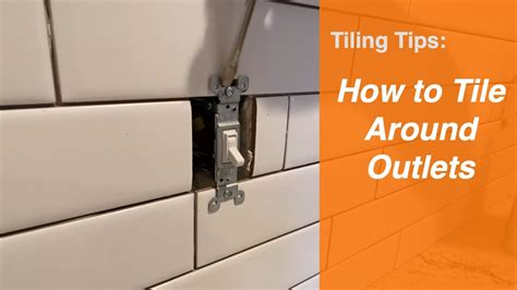 tiling around a light fixture junction box|how to tile around outlet.